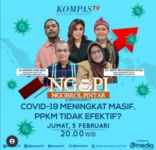 Ketum IWO Ngopi di Kompas TV, Mempertanyakan Kebijakan PPKM dan Fakta di Lapangan 