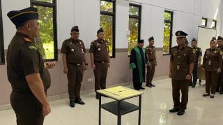 Kejari Kampar Gelar Pelantikan dan Sertijab Kasubag Bin Baru