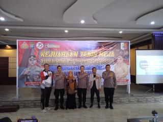 HUT Bhayangkara, Polres Rohul Gelar Turnamen Tenis Meja PJKR Universitas Rokania Cup I Tahun 2024