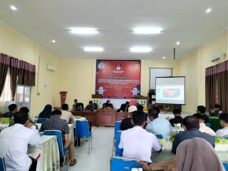 KPU Kampar Melaksanakan Sosialisasi Daerah Pemilihan dan Alokasi Kursi Anggota DPRD Kampar