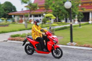  Gubri Uji Coba  Sepeda Motor Listrik,   Sepeda Motor Listrik Ramah Lingkungan