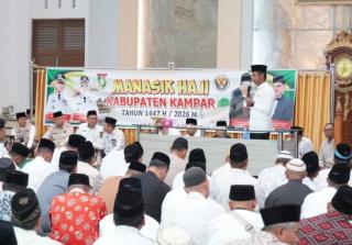 Keberangkatan 453 CJH Kampar 1447 H, Dilepas Bupati Kampar