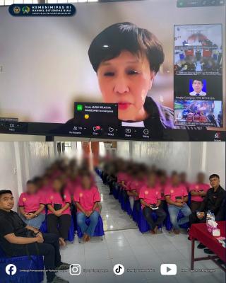 Fasilitasi Kegiatan Keagamaan, Warga Binaan Lapas Pasir Pangaraian Ikuti Ibadah Online Jumat Agung