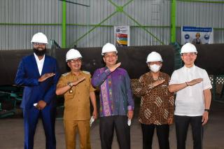 Pj Bupati Kampar Resmikan Pabrik Pupuk Batu Bara Bersama Para Investor