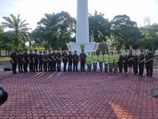 Peringatan HBA Ke 62, Kejari Kampar Ziarah di Taman Makam Pahlawan Kusuma Dharma