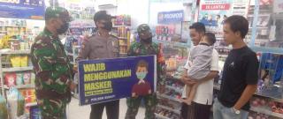 Pencegahan Covid 19 Koramil 03/Bunut Kodim 0313/KPR tetap intensif melaksanakan PPKM