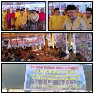 Silaturahmi Akbar Masyarakat Adat Melayu Rantau Kasai dan PT Rantau Kasai Group Pererat Kebersamaan