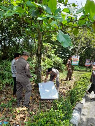 SatPol PP Kampar Tertibkan Secara Merata Baliho Iklan Melanggar