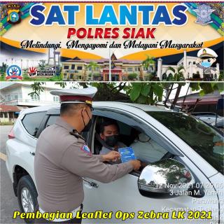 Satlantas Polres Siak Lakukan Sosialisasi Diberbagai Tempat, Jelang Operasi Zebra