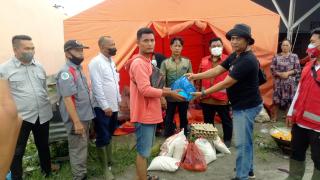 Bantu Korban Banjir, Ketua IWO Sergai Ajak Masyarakat Gotong Royong