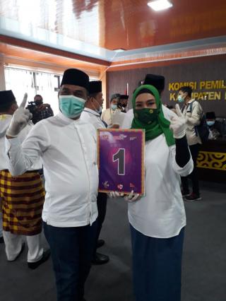  Pilkada Bengkalis,Kaderismanto-Iyeth Bustami  Dapat Nomor Urut 1 