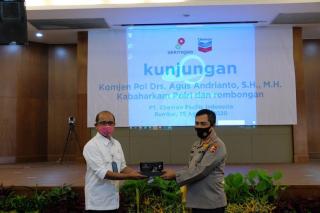 Kabaharkam Polri Komjen Agus Andrianto Senang Kapolda Riau Dapat Atasi Pencurian Minyak Mentah