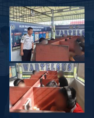 Lapas Pasir Pangaraian Optimalkan Wartelsuspas sebagai Sarana Komunikasi Warga Binaan yang Terawasi