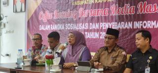 Sosialisasi dan Penyebaran Informasi Pemilu 2024, KPU Kampar Gelar Coffe Morning Bersama Media Massa