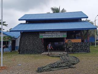 Kodim 0313/KPR, Siapkan Pos Kotis Jelang Kunjungan Tim Wasev TMMD Ke110