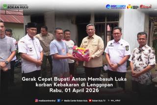 Gerak Cepat Bupati Anton Membasuh Luka Korban Kebakaran di Lenggopan