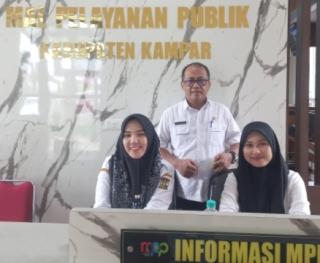 Gerai Pelayanan di DPMPTSP Kampar, Fauzan: Ada 17 Gerai Pelayanan Yang Sudah Berkantor di MPP