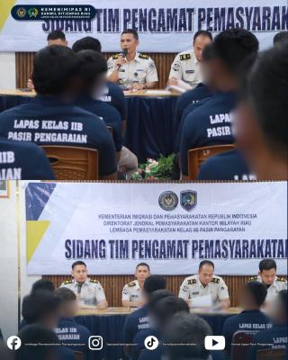 Lapas Pasir Pangaraian Gelar Sidang TPP bagi 43 Warga Binaan
