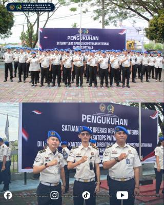 Perkuat Fungsi Pengawasan, Lapas Pasir Pangaraian Ikuti Pengukuhan Satops Patnal Kanwil Ditjenpas Ri