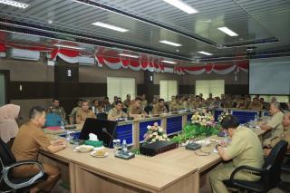 Pj Bupati Didampingi Plh Sekda Kampar, Gelar Rapat Kerja Bersama OPD dan Camat