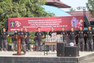 Meriahkan Hari Pengayoman Ke 79, Kalapas Pasir Pengaraian RohulAdakan Pekan Olahraga Seni Narapidana