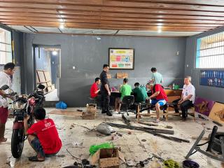 WBP Rutan Kelas llB Batusangkar Sumbar Semangat Ikuti Bimbingan Kerja