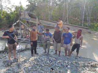 Dua Orang Pelaku PETI Di Bekuk Polres Kuansing