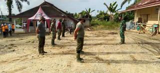 Satgas TMMD ke-110 Kodim 0313 KPR Wajib Ikut Apel pagi Sebelum Laksanakan Kegiatan