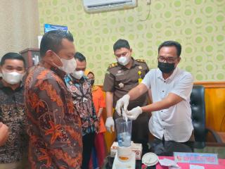 BB 64,29 Gram Shabu dari Tangkapan 3 Tersangka Dimusnahkan