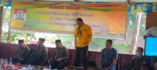 Pemilihan Ketua Forum BPD Kampar, Kadis PMD Riau Berharap Bisa Bersinergi