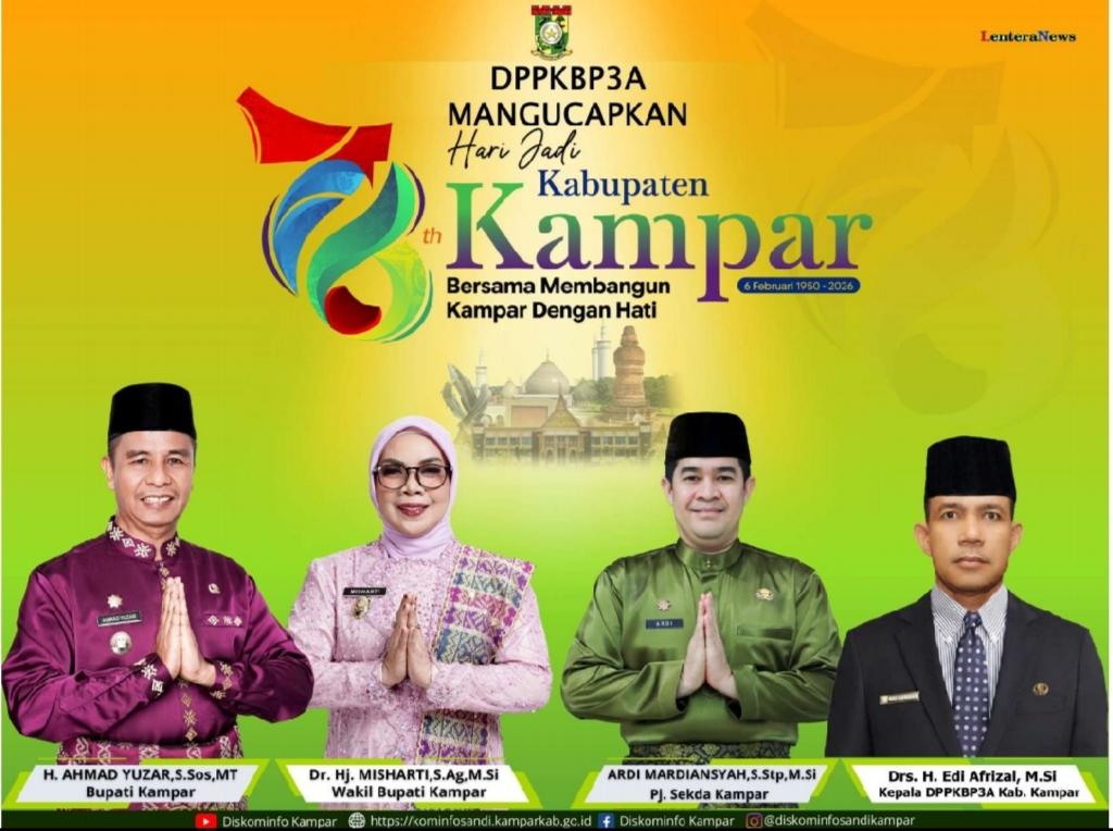 Iklan HUT Kampar DPPKBP3A